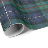 Tartan Clan Robertson Pset Green Paarse Check Cadeaupapier (Rol Hoek)
