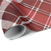 Tartan Clan Stewart Pset Black Red Check Patroon Cadeaupapier (Rol Hoek)