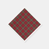 Tartan Clan Stewart Pset Black Red Check Patroon Servet (Hoek)