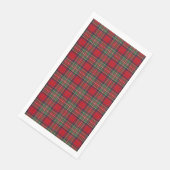 Tartan Clan Stewart Pset Black Red Check Patroon Servet (Hoek)