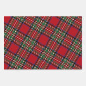 Tartan Clan Stewart Pset Black Red Family Rustin Inpakpapier Vel (Voorkant 3)