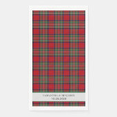 Tartan Clan Stewart Schotlandse Ruit Zwart Rood Aa Servet (Voorkant)