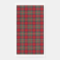 Tartan Clan Stewart Schotlandse ruit Zwart Rood ge