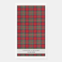 Tartan Clan Stewart Schotse Ruit Zwart Rood Aangep