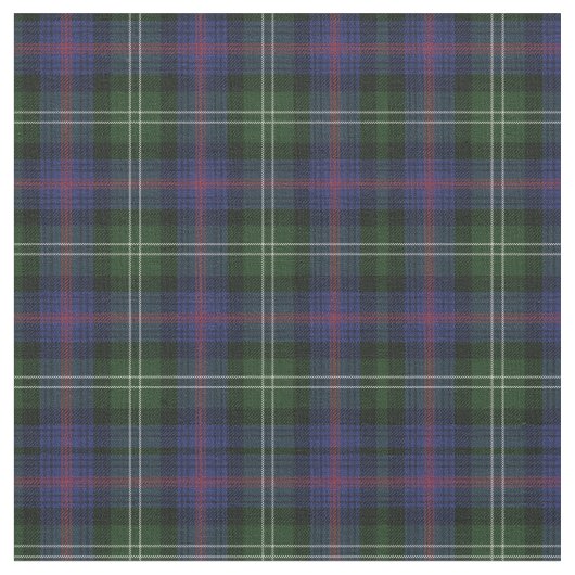 Tartan Clan Sutherland Pattern Pset Stof (Close Up)