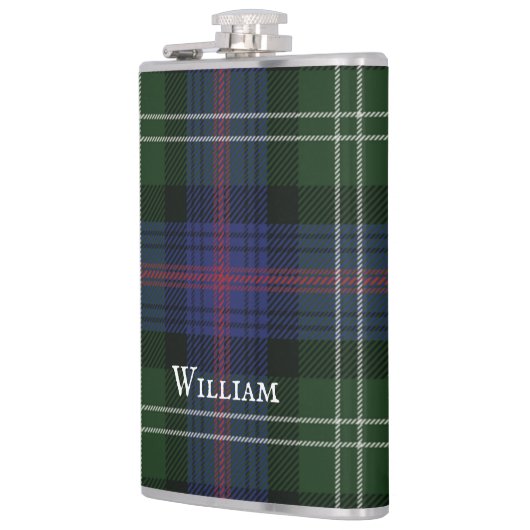 Tartan Clan Sutherland Pset Green Black Rustic Heupfles (Links)