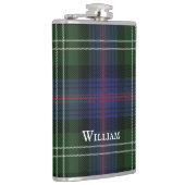 Tartan Clan Sutherland Pset Green Black Rustic Heupfles (Rechts)