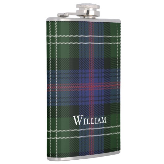 Tartan Clan Sutherland Pset Green Black Rustic Heupfles (Rechts)