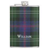 Tartan Clan Sutherland Pset Green Black Rustic Heupfles (Voorkant)