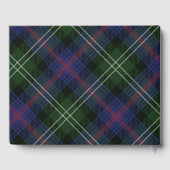 Tartan Clan Sutherland Schotse Ruit Paars Groen Ge Gastenboek (Achterkant)
