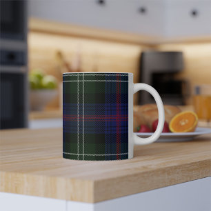 Tartan Clan Sutherland Schotsgeruit Groen Zwart Ru Koffiemok