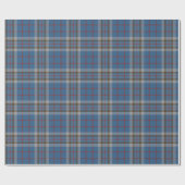 Tartan Clan Thompson Pset Blue Gray Check Cadeaupapier (Vlak)