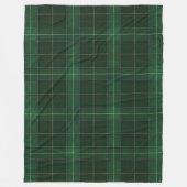 Tartan Clan Walsh Pset Green Check Patroon Fleece Deken (Voorkant)