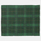 Tartan Clan Walsh Pset Green Check Patroon Fleece Deken (Voorkant (Horizontaal))