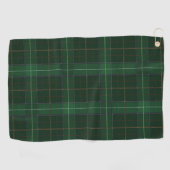 Tartan Clan Walsh Pset Green Check Patroon Golfhanddoek (Horizontaal)