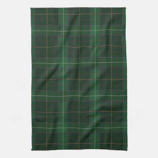 Tartan Clan Walsh Pset Green Check Patroon Theedoek (Verticaal)