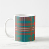 Tartan Clan Wilson Pset Oranje Turquoise Check Koffiemok (Links)