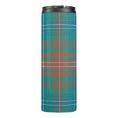 Tartan Clan Wilson Pset Oranje Turquoise Check Thermosbeker (Achterkant)