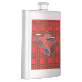 Tartan Classy Red en witte vintage auto's, Flacon (Rechts)
