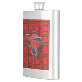 Tartan Classy Red en witte vintage auto's, Flacon (Links)