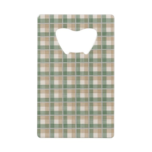 Tartan Creditkaart Flessenopener (Voorkant)