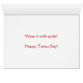 Tartan Dag Bagpiper (Binenzijde Horizontaal (Onderkant))