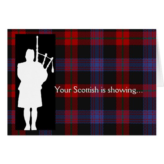 Tartan Dag Bagpiper (Voorkant Horizontaal)