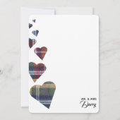 Tartan Dank je wel Bedankkaart (Achterkant)