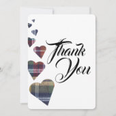 Tartan Dank je wel Bedankkaart (Voorkant)