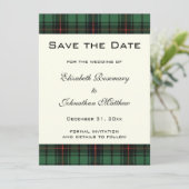 Tartan, Davidson Modern Pattern Wedding Kaart (Staand voorkant)