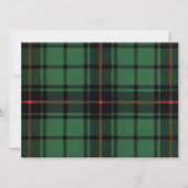 Tartan, Davidson Modern Pattern Wedding Save The Date (Achterkant)
