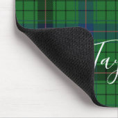 Tartan Davidson Plaid Blue Green Personalized Muismat (Hoek)