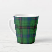 Tartan Davidson Plaid Green Black Rustic Latte Mok (Linkerhoek)