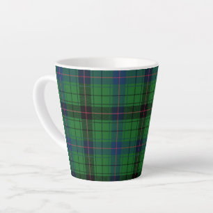 Tartan Davidson Plaid Green Black Rustic Latte Mok