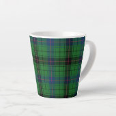 Tartan Davidson Plaid Green Black Rustic Latte Mok (Rechterhoek)