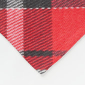 Tartan doekpatroon Top Uitzicht Fleece Deken (Hoek)