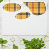 Tartan Dog Paw Print Theedoek (Gevouwen)