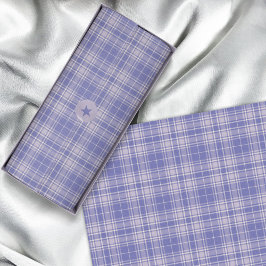 Tartan - Donker Paarse- Mauve-Cement Wit Tissuepapier