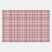 Tartan - Donker tot Lichtroze Cement Wit Anders Inpakpapier Vel (Voorkant)
