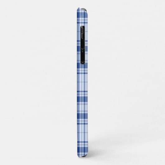 Tartan - donkerblauw tot lichtblauw - telefoongeva Case-Mate iPhone case (Achterkant/links)