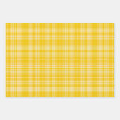 Tartan - Donkergeel tot pastelgeel Anders Inpakpapier Vel (Voorkant)