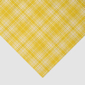 Tartan - Donkergeel tot pastelgeel Tissuepapier (Detail)