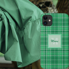 Tartan - Donkergroen met lichtgroen Hoesje met lic
