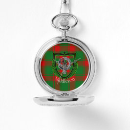 Tartan en Crest van de Schotse Clan Middleton Horloge