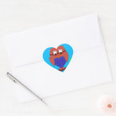 Tartan en harten Owl Hart Sticker (Envelop)