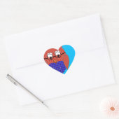 Tartan en harten Owl Hart Sticker (Envelop)