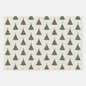 Tartan en Kerstboom Inpakpapier Vel (Voorkant 2)