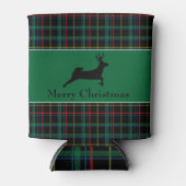 Tartan en rendierKerstmis Blikjeskoeler (Voorkant)