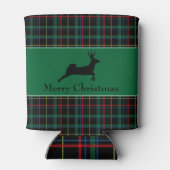 Tartan en rendierKerstmis Blikjeskoeler (Achterkant)