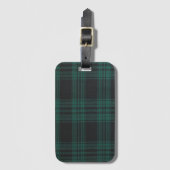 Tartan enkelzijdig met kaartsleuf bagagelabel (Voorkant (verticaal))